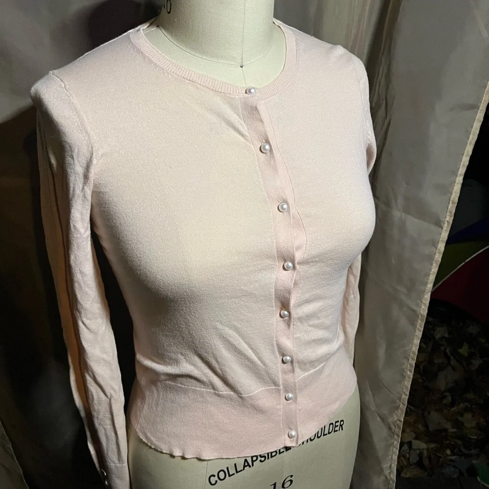Ann Taylor Light Pink Button-Down Shirt - Picture 1 of 3